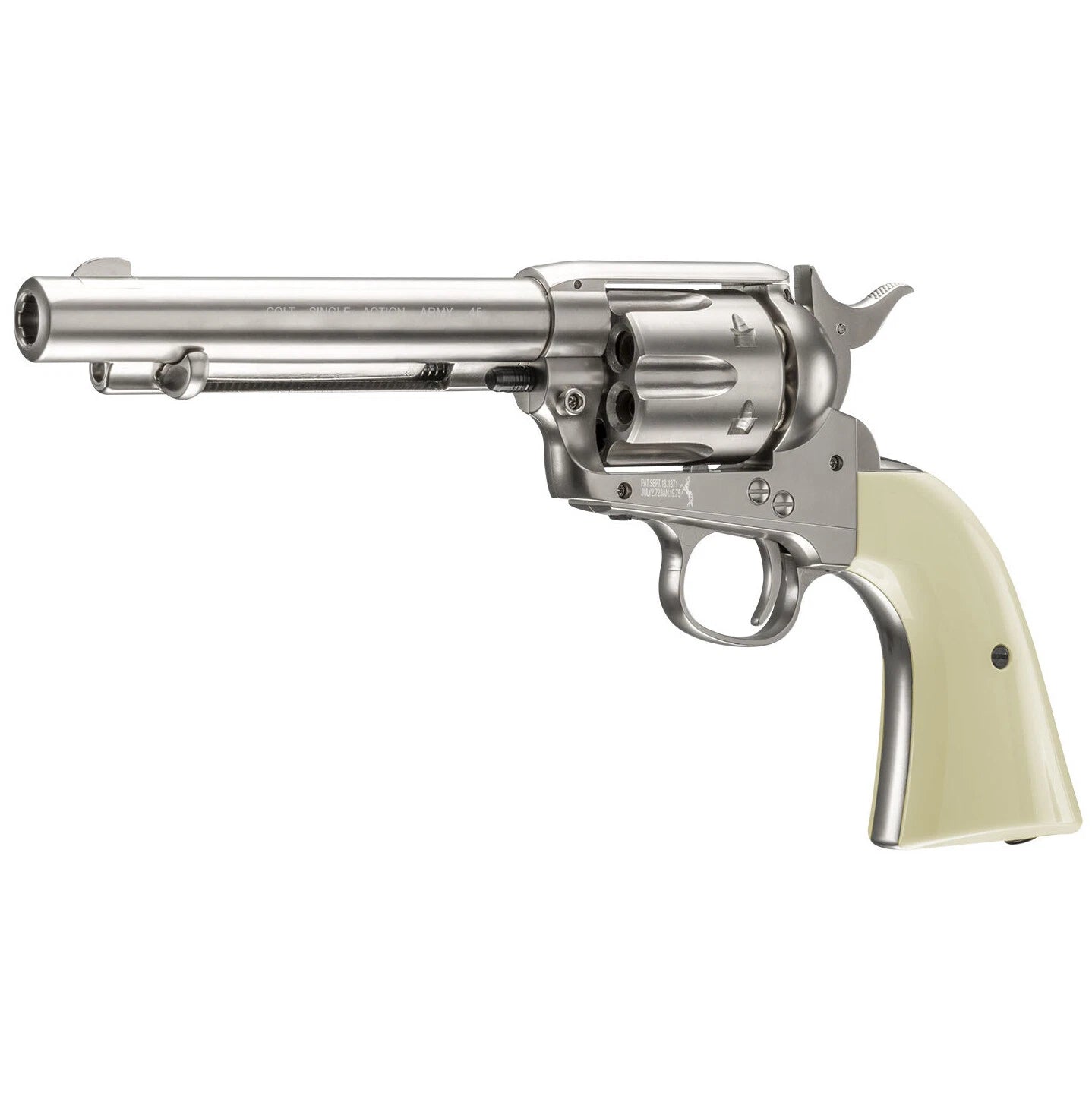 Colt Single Action Army CO2 Air Pistol BB Revolver Nickel 