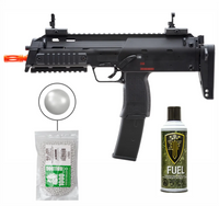 HK Gen2 MP7 Navy Gas Blowback Airsoft Rifle with Green Gas and 1000 BBs - Bundle Set