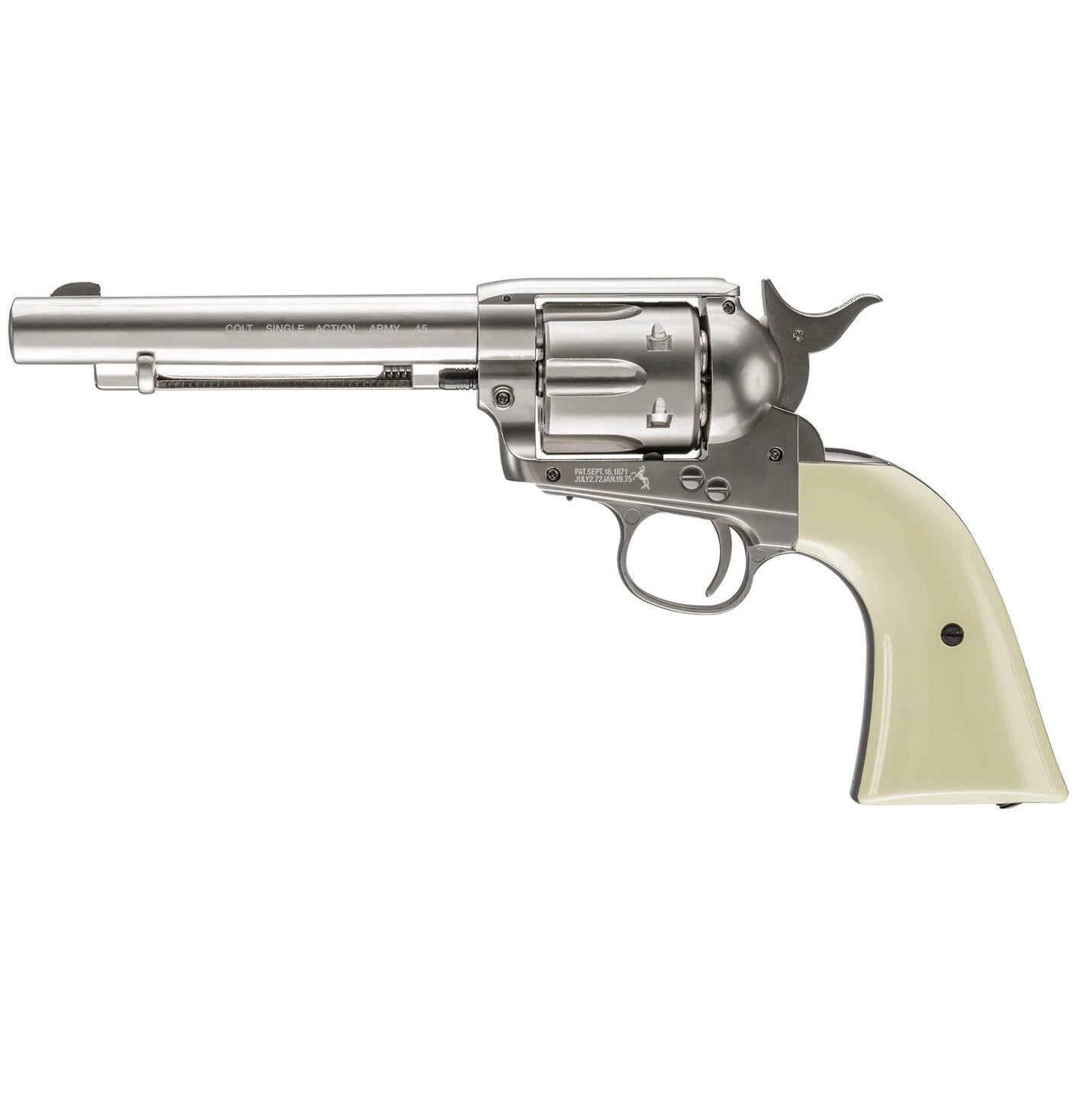 Colt Single Action Army CO2 Air Pistol BB Revolver Nickel 