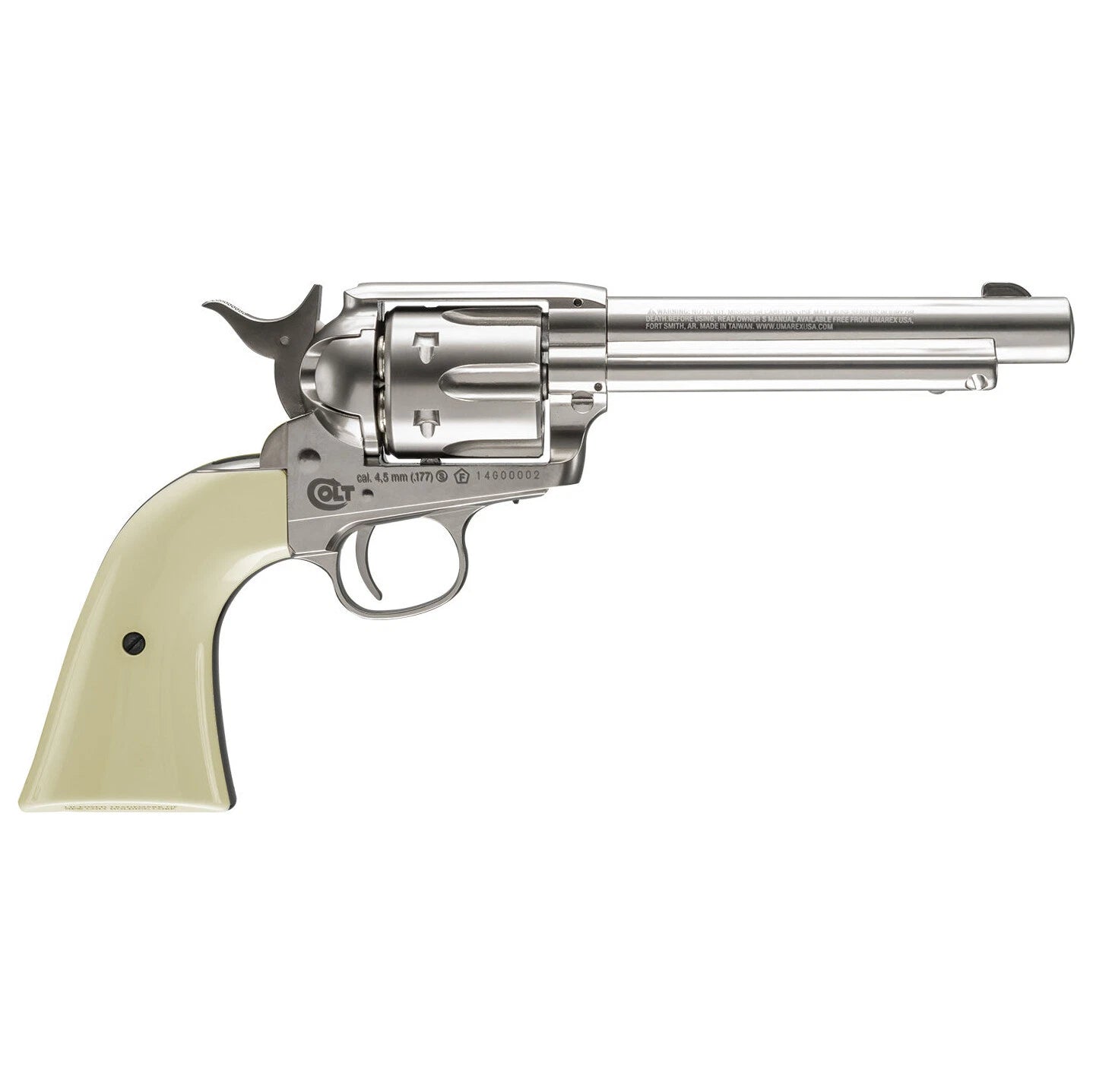 Colt Single Action Army CO2 Air Pistol BB Revolver Nickel 