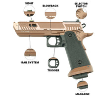 SRC Sahara Viper Semi Auto CO2 Air Pistol with BB Loader - L45-21067X-DT-LMQB