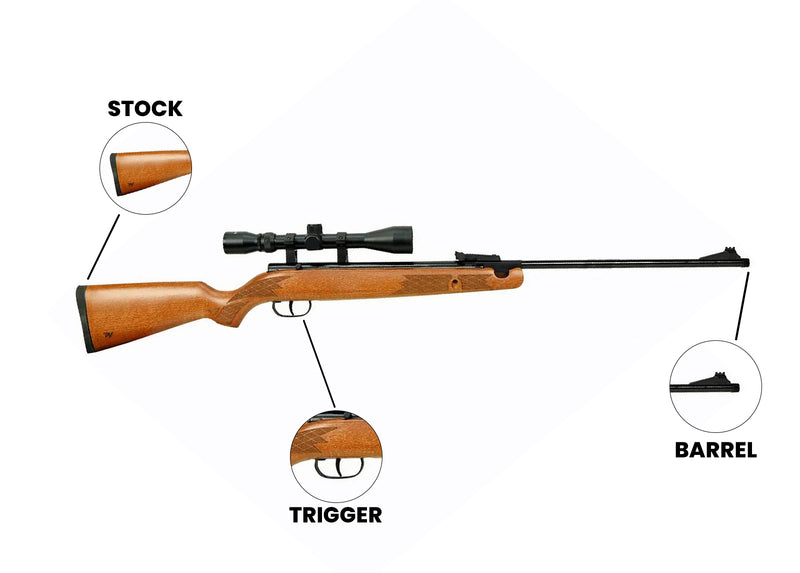 Single-Shot Spring Air Rifle Model 55 .22 Cal - Winchester