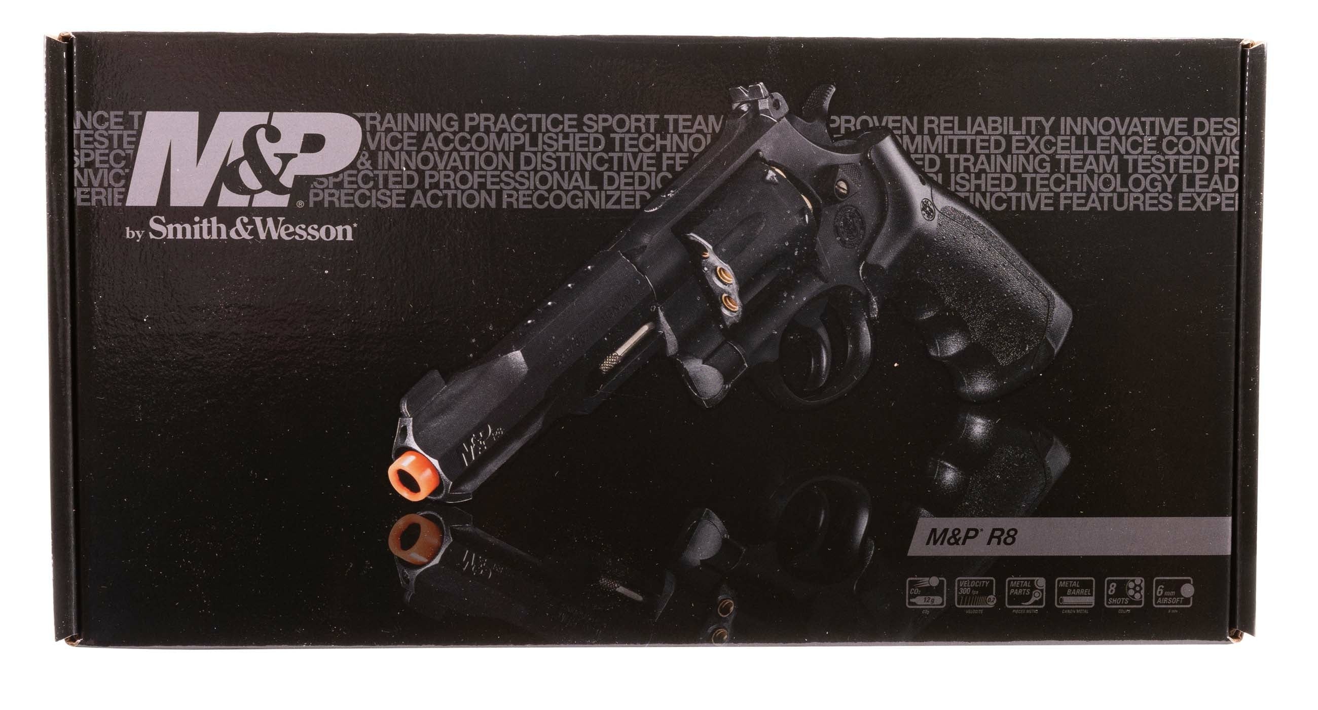 Smith & Wesson M&P R8 6mm Airsoft Revolver - CO2, 8 Rounds