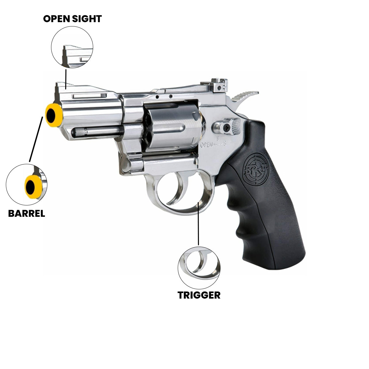 Airsoft Revolver SRC 2.5" Titan CO2 Airsoft Revolver