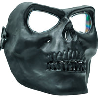 Airsoft Mask SRC Full Face Skull Airsoft Mask V2 Black with Clear Lenses