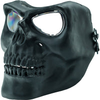 Airsoft Mask SRC Full Face Skull Airsoft Mask V2 Black with Clear Lenses