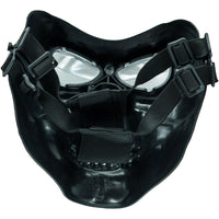 Airsoft Mask SRC Full Face Skull Airsoft Mask V2 Black with Clear Lenses
