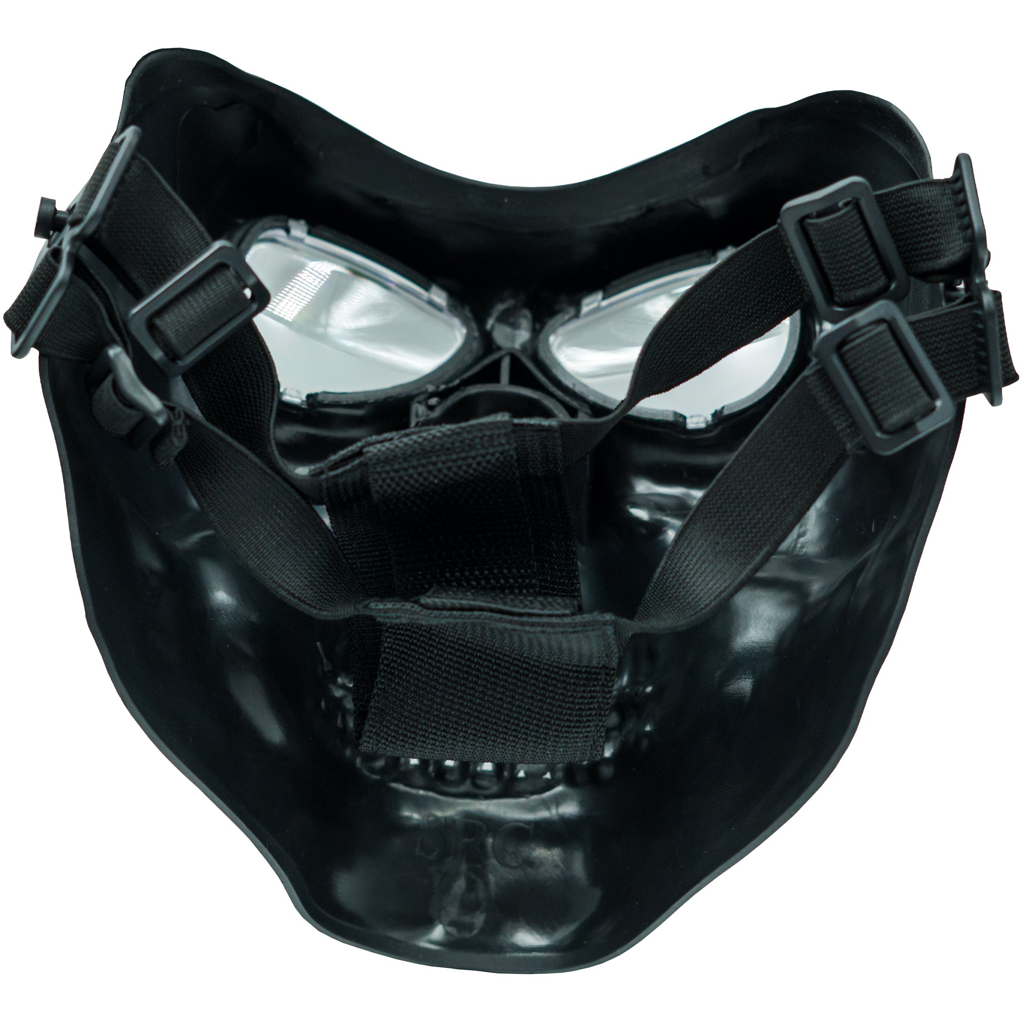 Airsoft Mask SRC Full Face Skull Airsoft Mask V2 Black with Clear Lenses