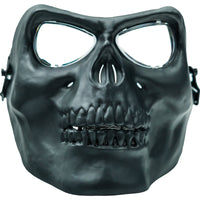 Airsoft Mask SRC Full Face Skull Airsoft Mask V2 Black with Clear Lenses