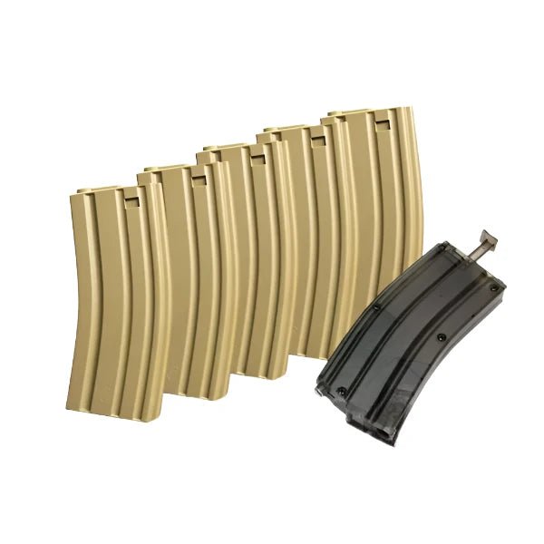 SRC SRC SR4/M16 140rd Mid-Cap Mag 5-Pack - Tan