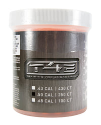 ammo T4E .50 Caliber Orange Paintballs - 250 Count, High-Visibility Training Ammo