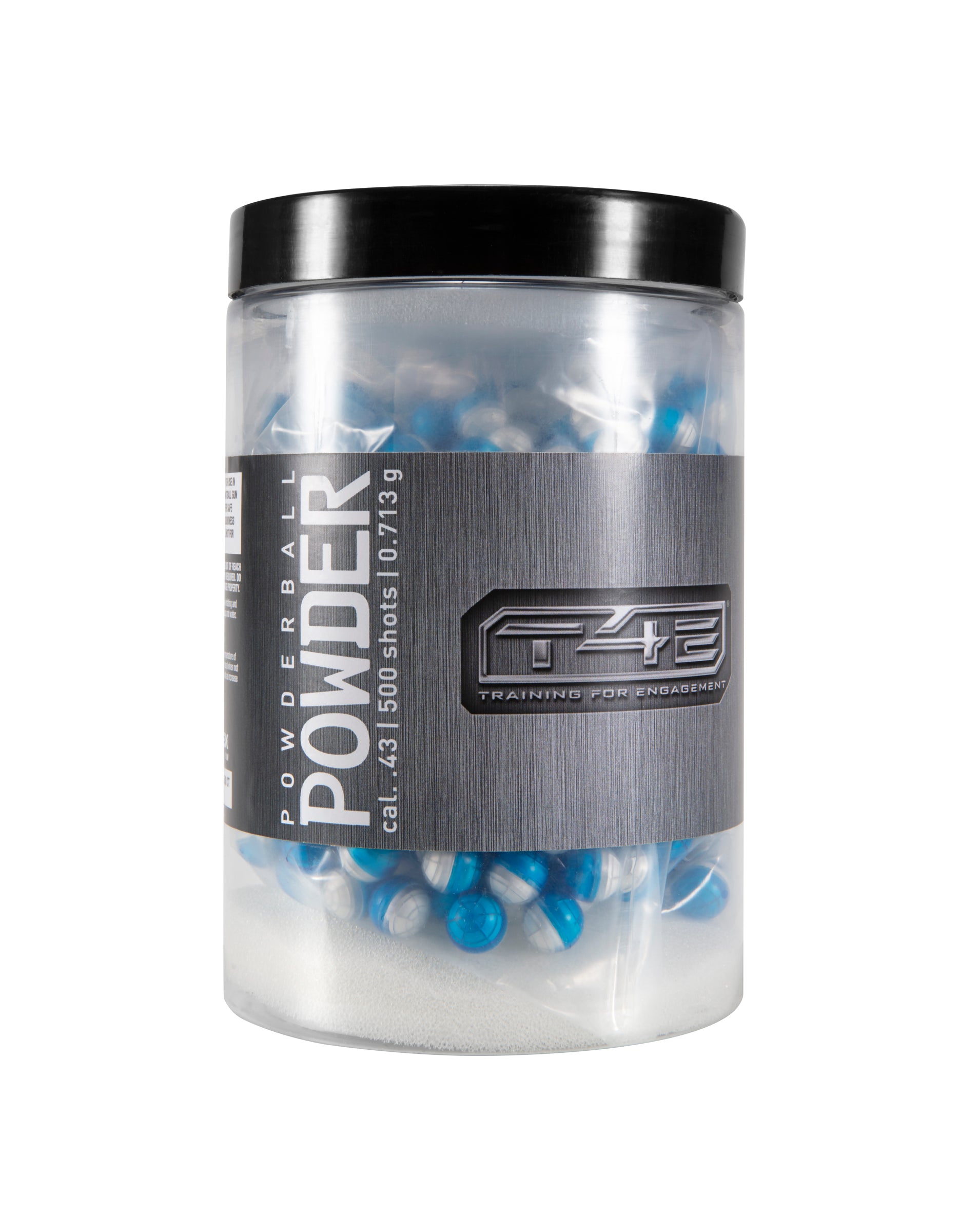 ammo T4E Powder Ball .43 Cal - Blue and White, 500 Count, Inert Powder-Filled Projectiles for Tactical Training