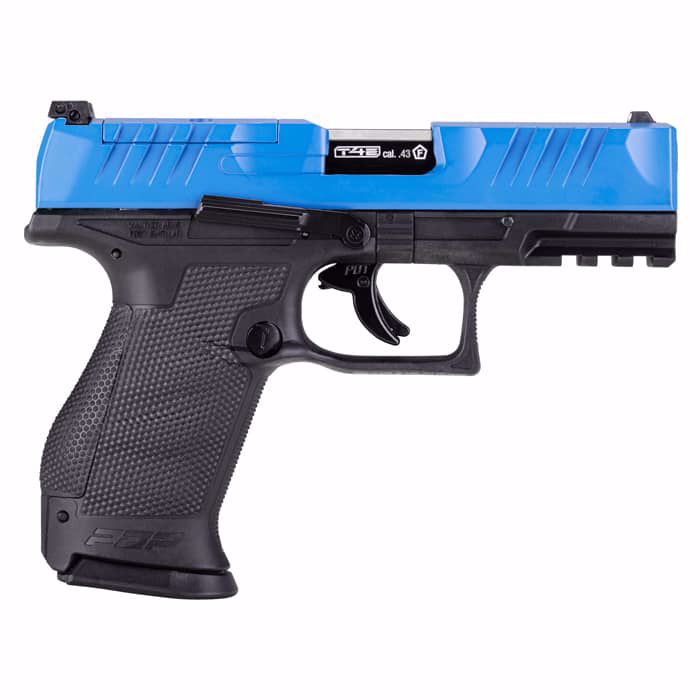 T4E, UMAREX USA T4E Walther PDP Compact .43 Optic Ready Blue Slide | CO2 Blowback Marker