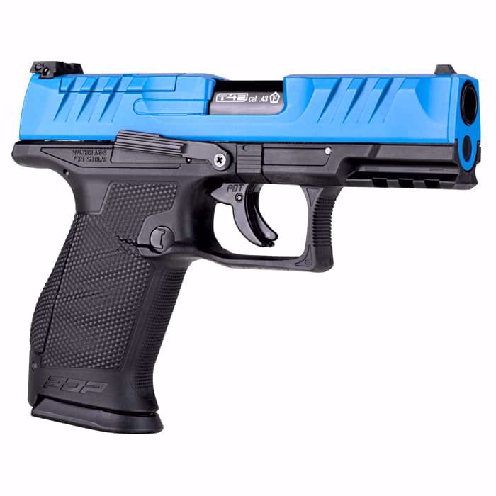 T4E, UMAREX USA T4E Walther PDP Compact .43 Optic Ready Blue Slide | CO2 Blowback Marker