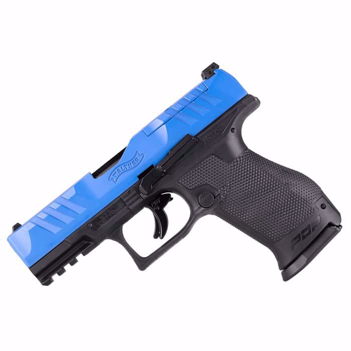 T4E, UMAREX USA T4E Walther PDP Compact .43 Optic Ready Blue Slide | CO2 Blowback Marker