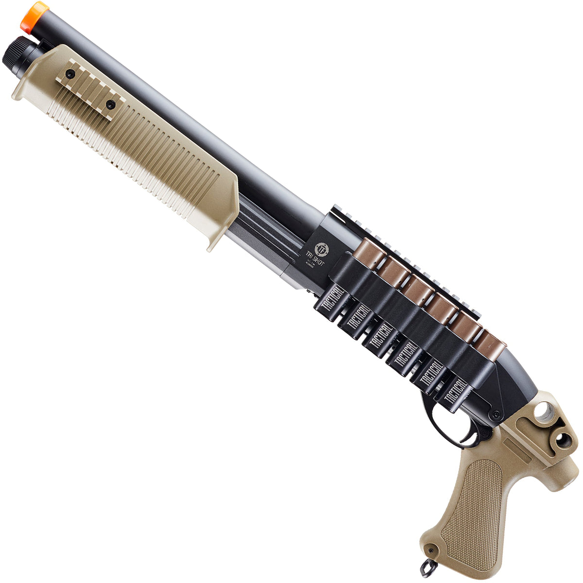 Airsoft Shotgun Tactical Force Tri-Shot Spring Airsoft Shotgun - 6mm
