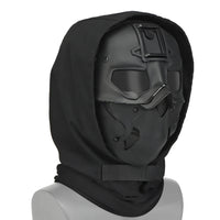 WOSPORT TACTICAL FULL-FACE MASK WITH NIGHT HEADGEAR BLACK FOR AIRSOFT