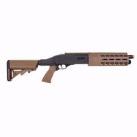 Airsoft Shotgun Tri-Shot Semi Auto CO2 Airsoft Shotgun 340 FPS (Black/Tan) - Elite Force