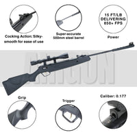 Air Rifle Trimex TX01 .177 Cal Spring-Powered Air Rifle
