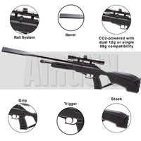 CO2 Air Rifle Umarex Fusion 2 .177 Quiet CO2 Air Rifle