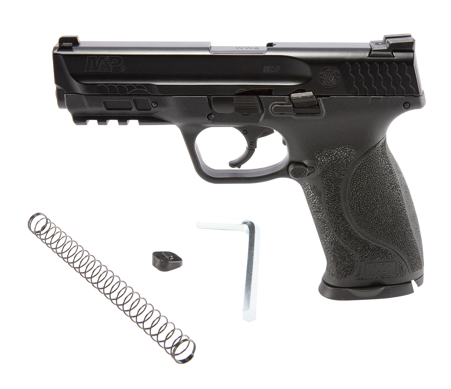 T4E, UMAREX USA Umarex T4E Smith & Wesson M&P M2.0 .43 Caliber CO2-Powered Training Pistol - 8 Rounds, Paintball Gun Marker, Black