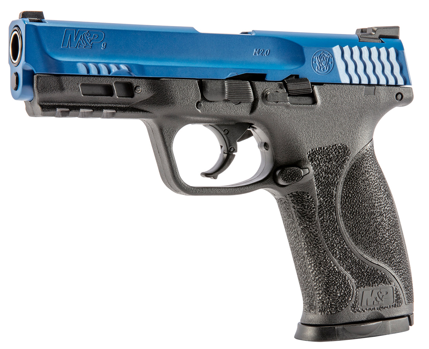 T4E, UMAREX USA Umarex T4E Smith & Wesson M&P M2.0 .43 Caliber CO2-Powered Training Pistol - 8 Rounds, Paintball Gun Marker, LE Blue