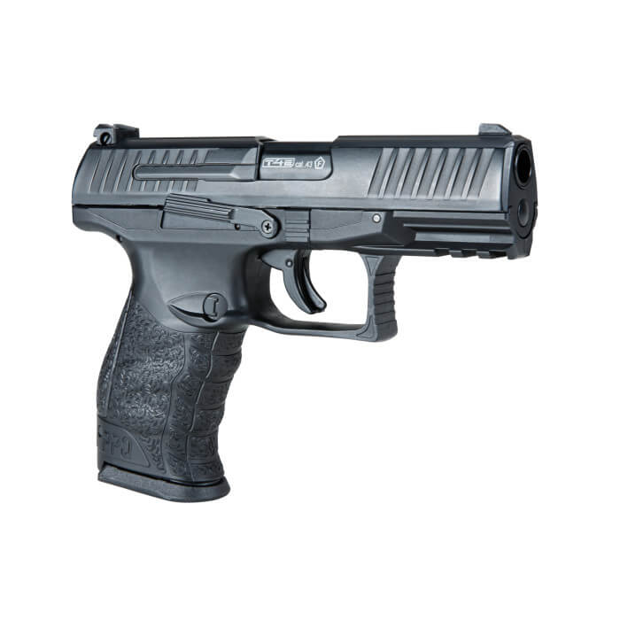 T4E, UMAREX USA Umarex T4E Walther PPQ .43 Caliber CO2-Powered Training Pistol - 8 Rounds, Paintball Gun Marker, Black