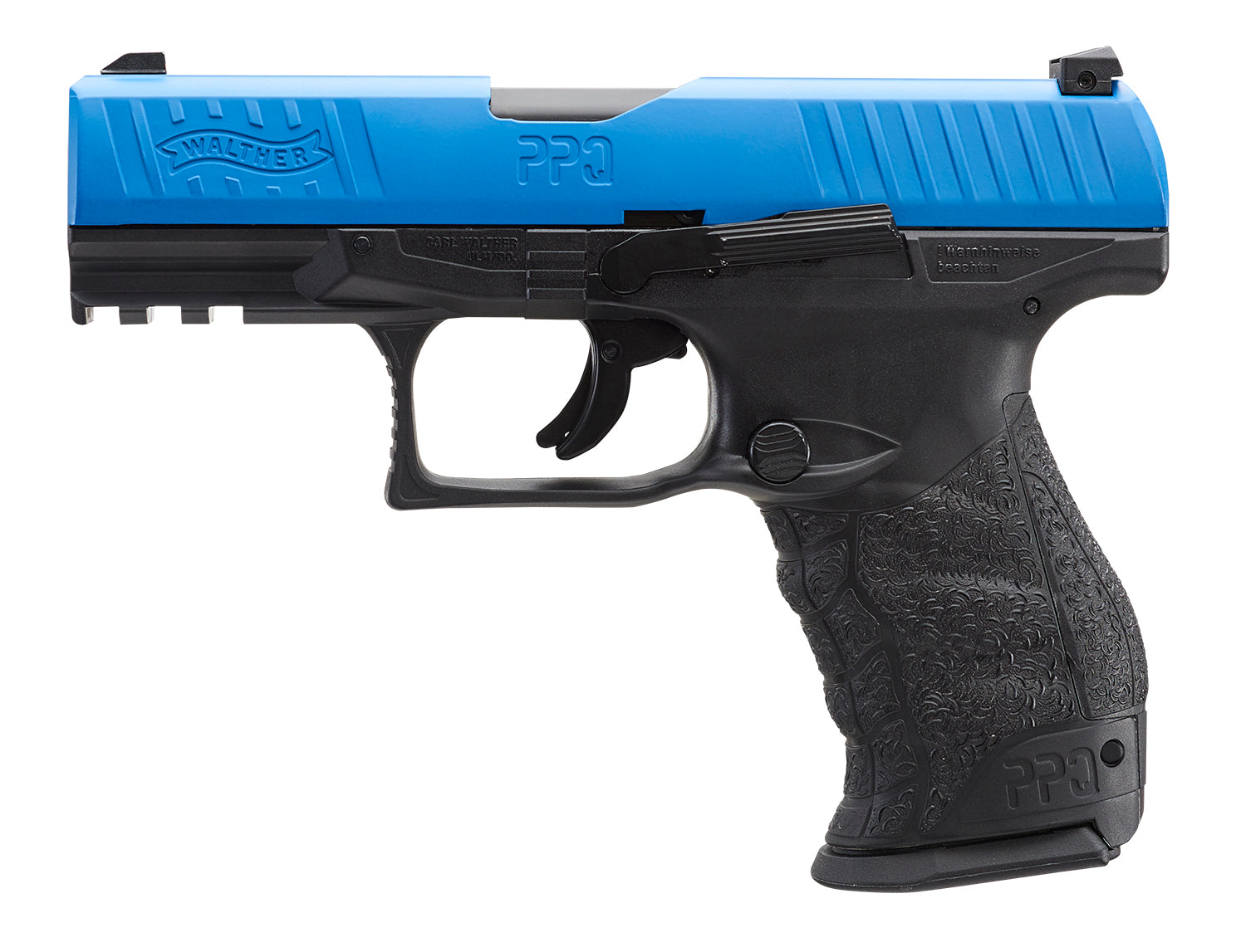 T4E, UMAREX USA Umarex T4E Walther PPQ .43 Caliber CO2-Powered Training Pistol - 8 Rounds, Paintball Gun Marker, Blue