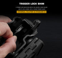 WOSPORT UNIVERSAL HOLSTER 35 STANDARD 83 RIGHT HAND BLACK