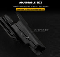 WOSPORT UNIVERSAL HOLSTER 35 STANDARD 83 RIGHT HAND BLACK