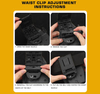 WOSPORT UNIVERSAL HOLSTER 35 STANDARD 83 RIGHT HAND BLACK