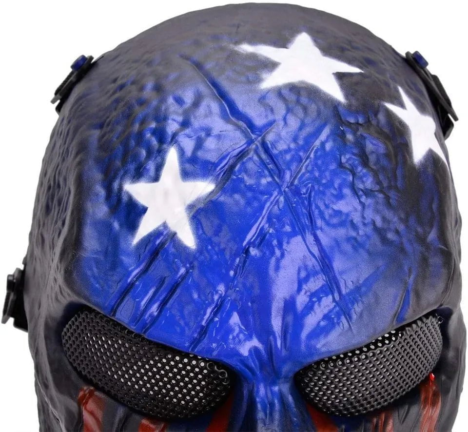 TRIMEX USA Painted Scary Halloween Party Full Face Airsoft Mask