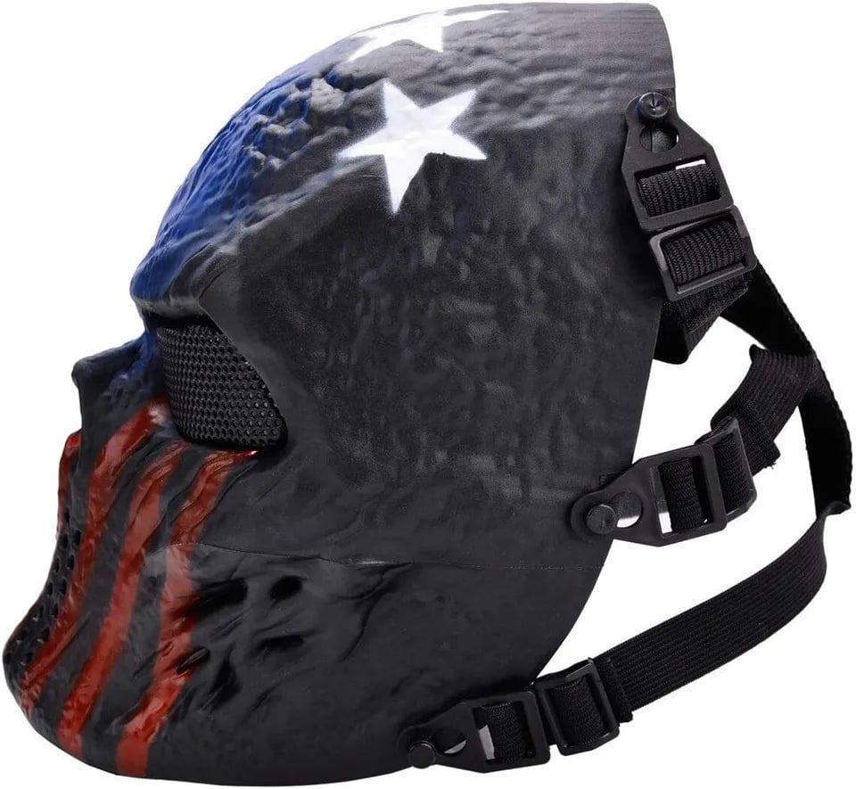 TRIMEX USA Painted Scary Halloween Party Full Face Airsoft Mask