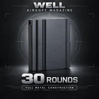Airsoft Rifle Magazine WELL 30rd Magazine for MB4404, MB4405, MB4410 & MB4411 Airsoft Sniper Rifles