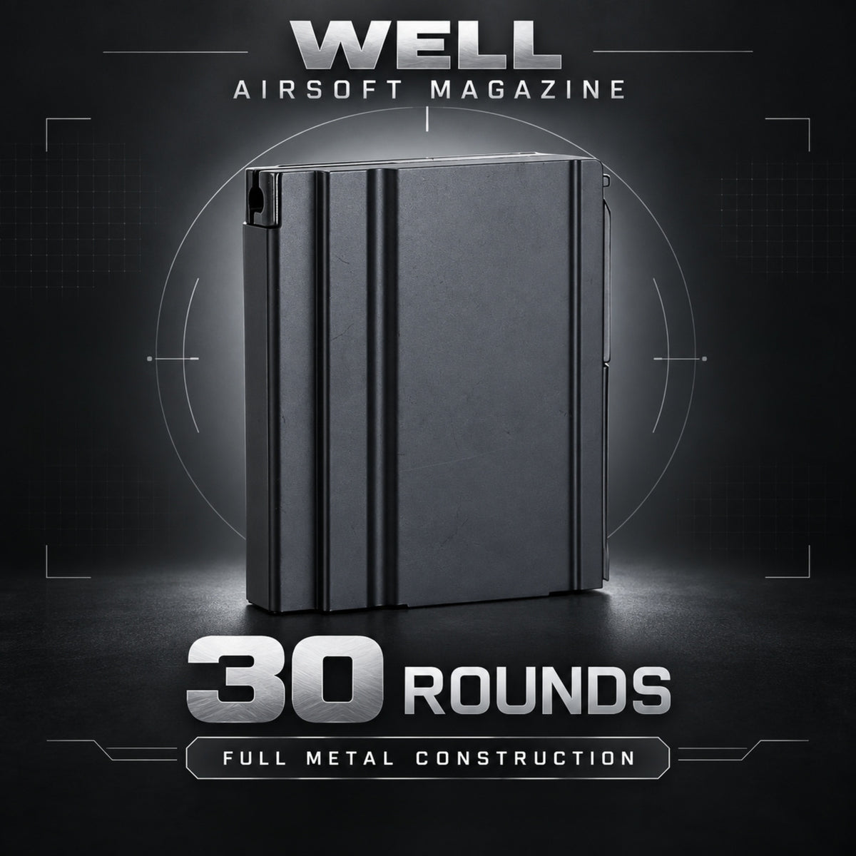 Airsoft Rifle Magazine WELL 30rd Magazine for MB4404, MB4405, MB4410 & MB4411 Airsoft Sniper Rifles