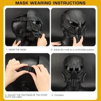 Airsoft Mask Wosport Chastener II Predator Airsoft Mask - Black