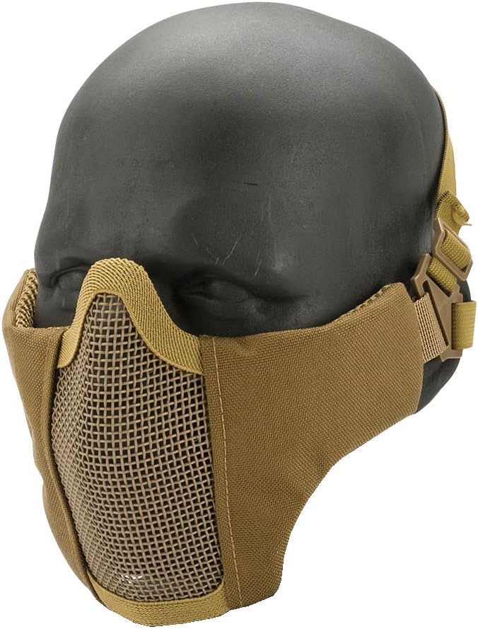 WoSport Wosport Half-Skull Airsoft Mesh Mask for Lower Face Protection.