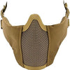 Wosport Half-Skull Airsoft Mesh Mask for Lower Face Protection.