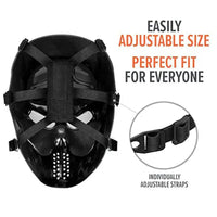 Airsoft Mask Wosport Painted Skull Airsoft Flames Team Mask