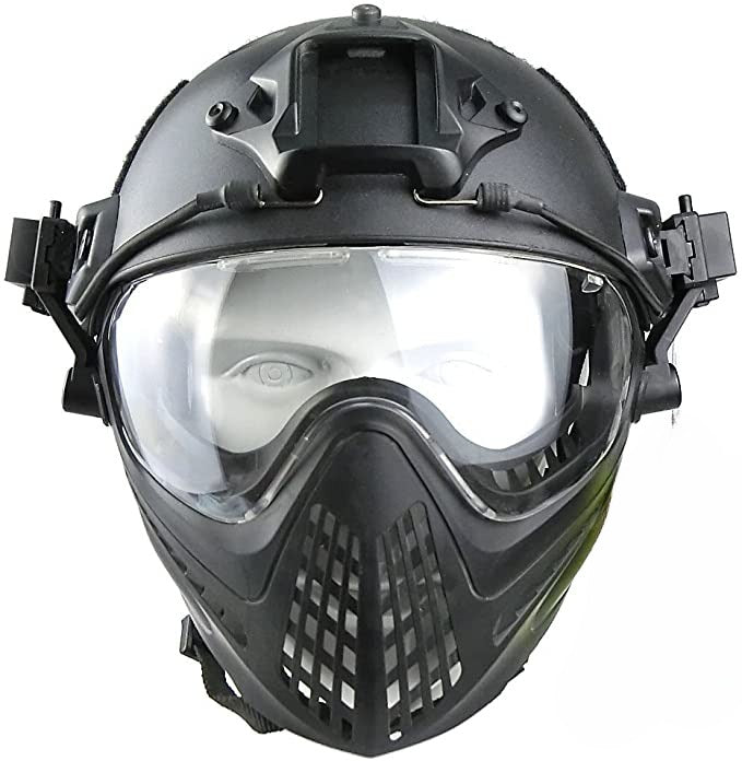 Wosport Pilot Airsoft Tactical Helmet with Full Face Protection Wosport Pilot Airsoft Tactical Helmet with Full Face Protection